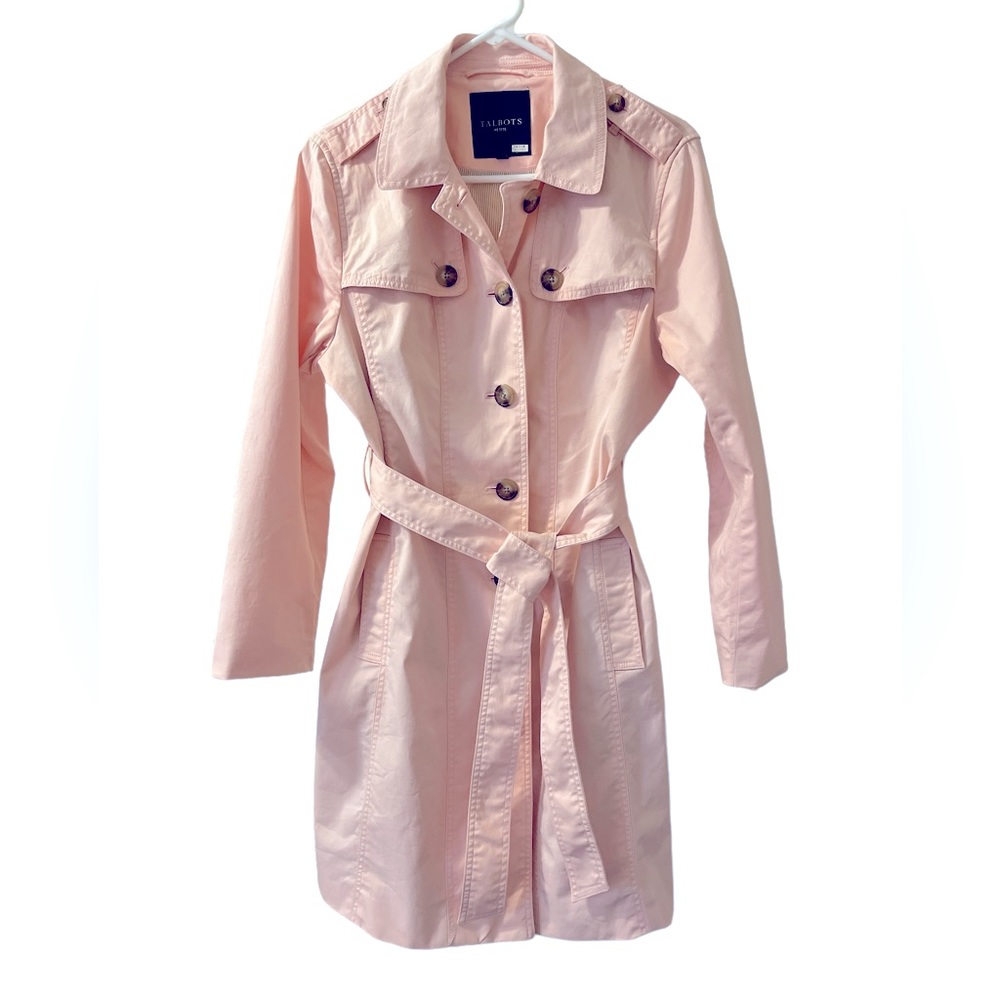 EUC Talbots Light Pink Trench Coat.